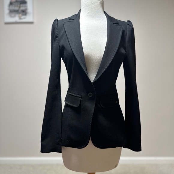 Guess Los Angeles black fitted blazer women’s size small - Picture 2 of 7